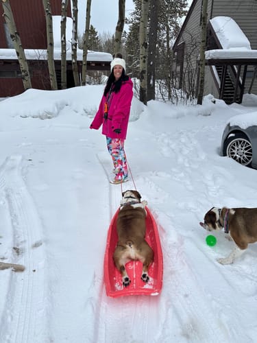 Customer photo review of Women's Rose Multifunctional Waterproof Insulated Snow Jacket