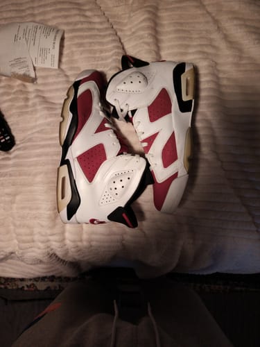Customer photo review of Jordan 6 Retro Carmine (2021)