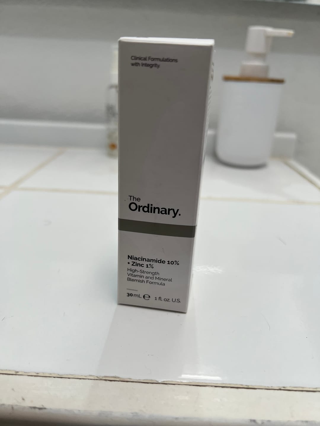 Customer photo review of Niacinamide 10% + Zinc 1% Oil Control Serum