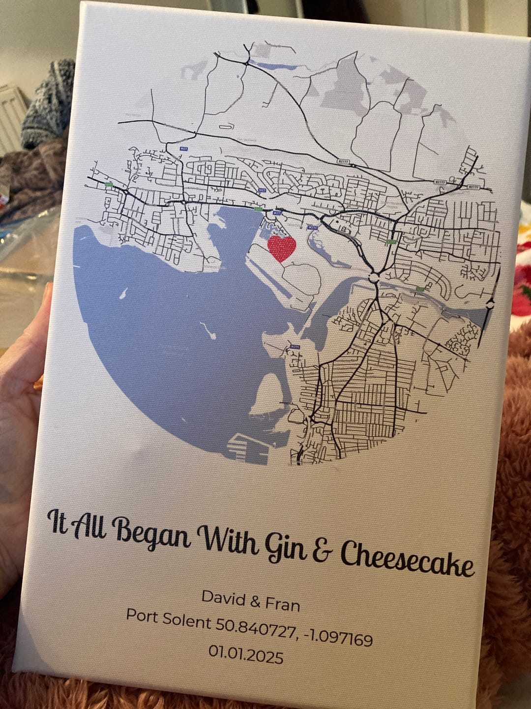 Customer photo review of Where it all began - Personalised Poster