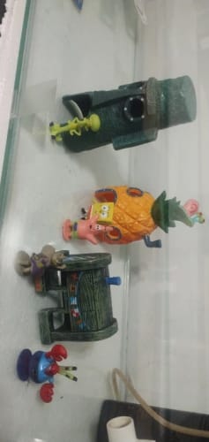 Customer photo review of Anime SpongeBob Mini Figures – Aquarium Decor & Birthday Gift Set