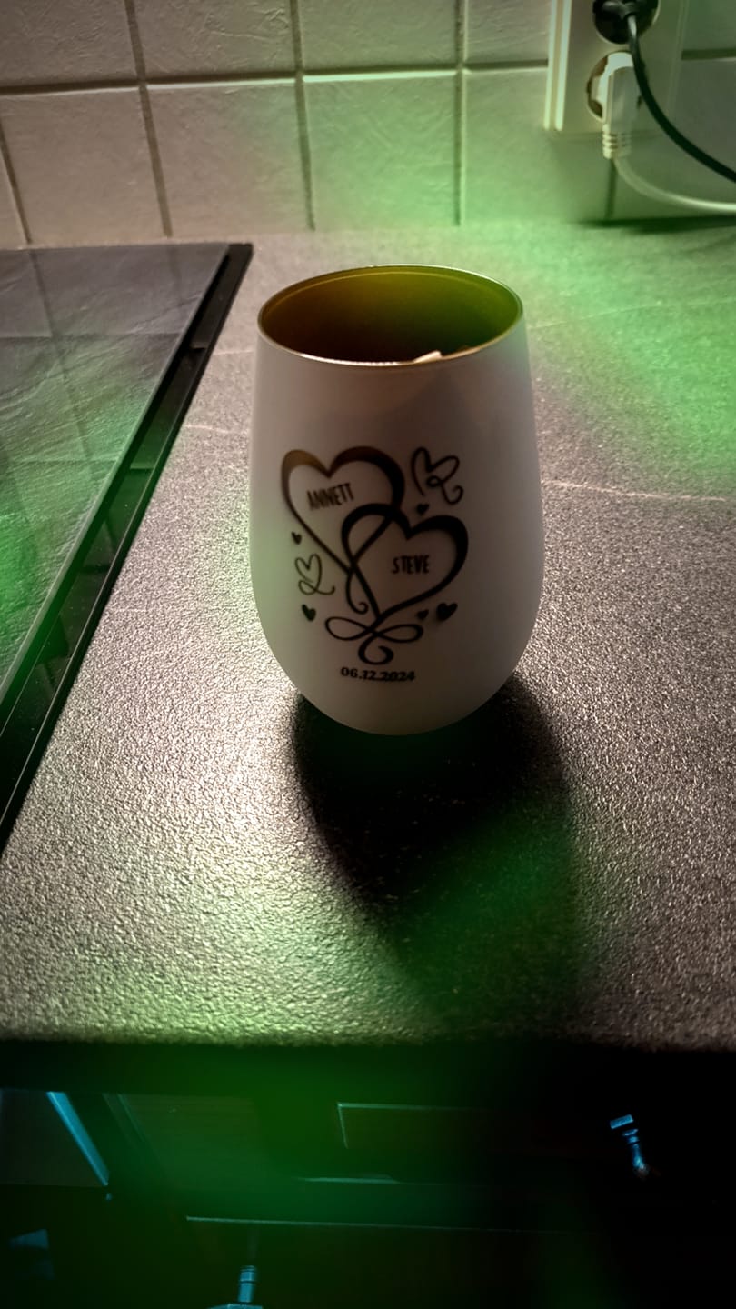 Customer photo review of Unsere Herzen - Paar-Windlicht