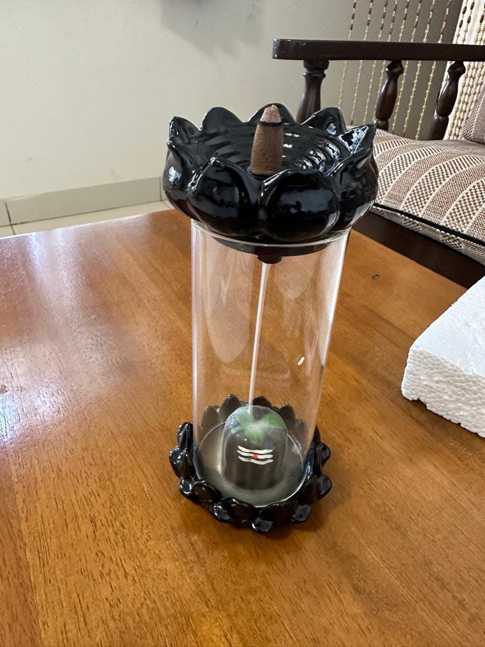 Customer photo review of Shivling Smoke Fountain Incense Holder