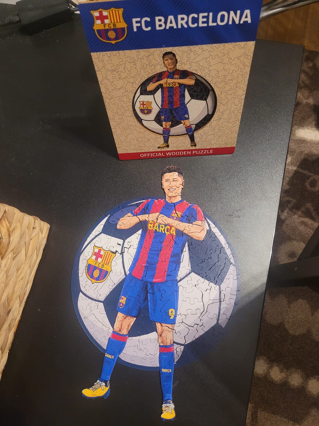 Customer photo review of Robert Lewandowski - Wooden Puzzle