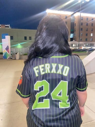 Customer photo review of Custom Black LGBT Rainbow For Pride Month Raglan Sleeves Authentic Baseball Jersey