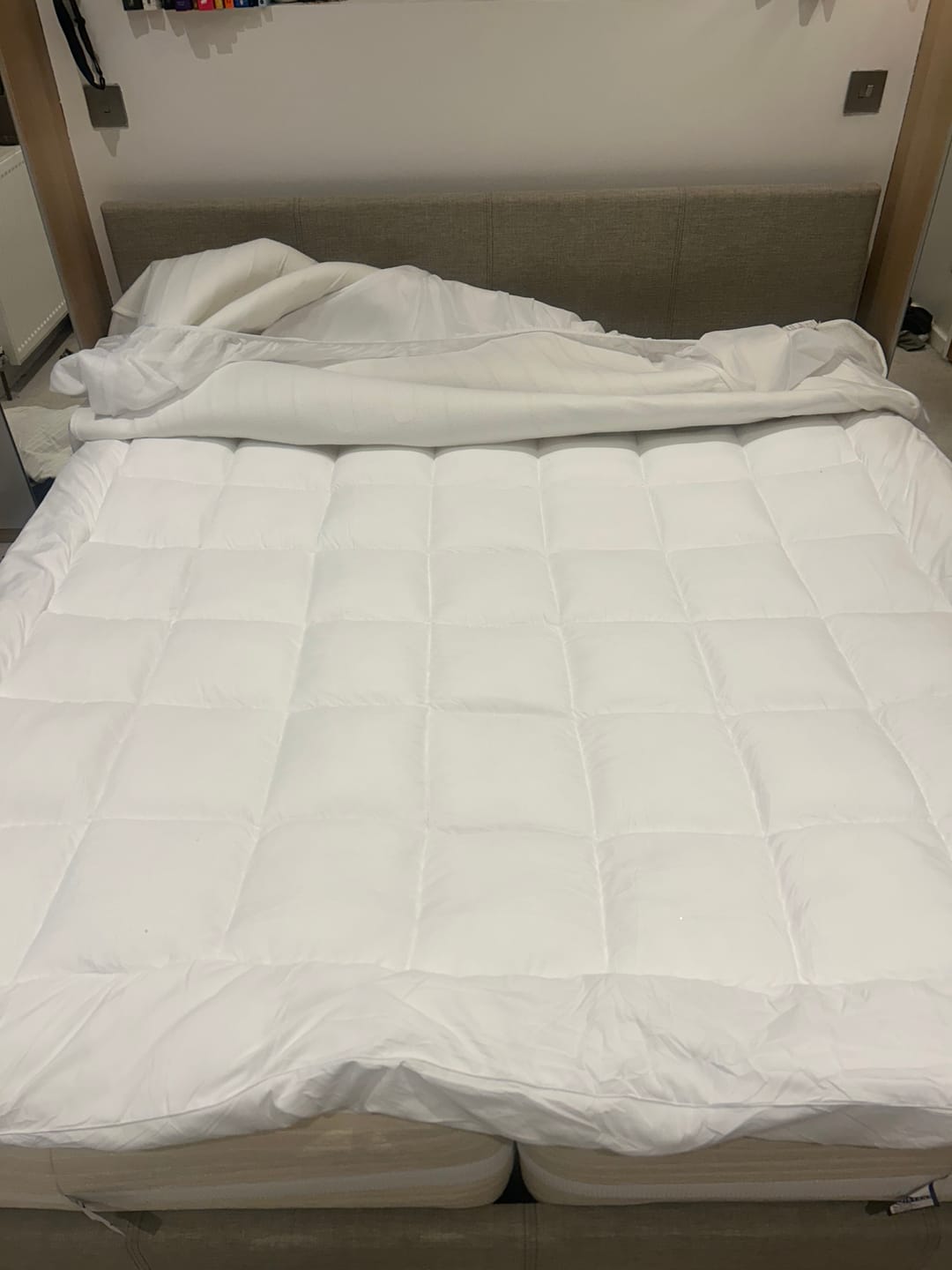 Customer photo review of 10cm Microfiber Mattress Topper