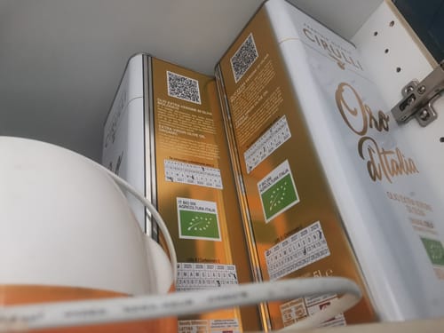 Customer photo review of 2 lattine di olio extravergine Biologico • 2 X 5 Litri
