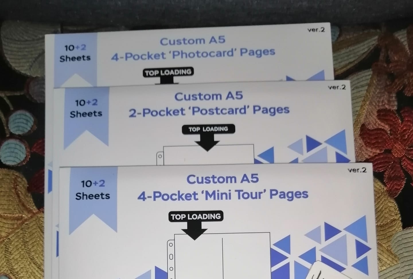 Customer photo review of [Version 2] Custom A5 pages - 4-Pocket - Double-Sleeve