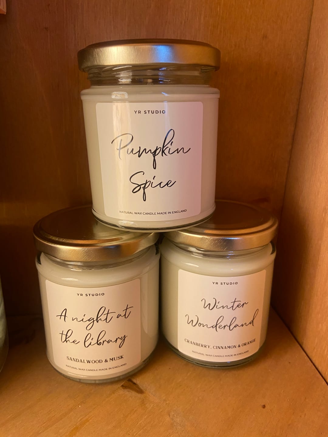 Customer photo review of Pumpkin Spice Candle