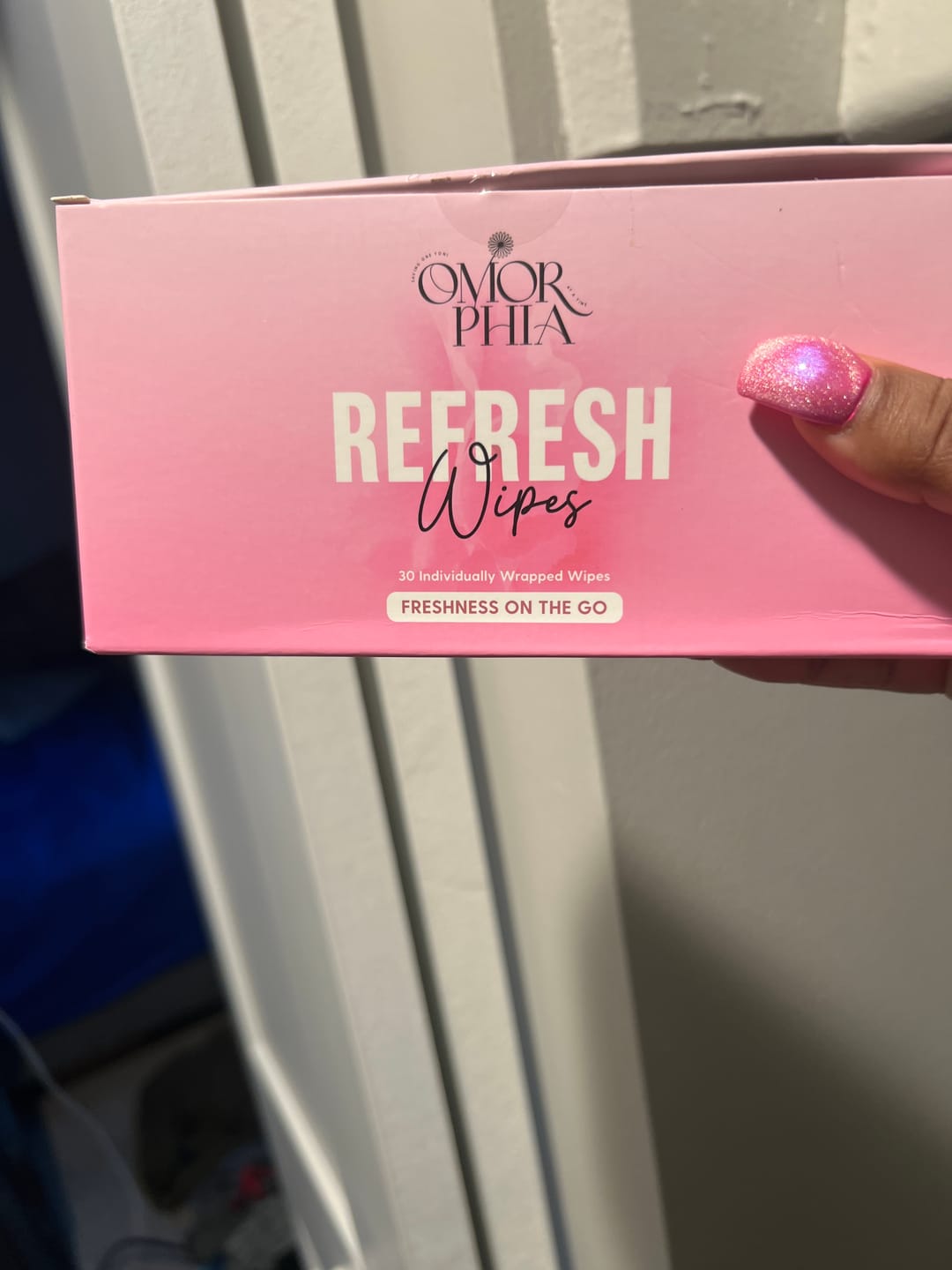 Customer photo review of Refresh Wipes