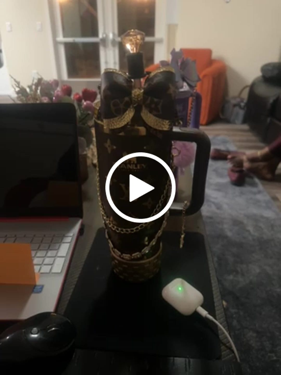 Customer video review of Luxe Tri-Color Crystal Gem Straw Toppers (3-Pack)