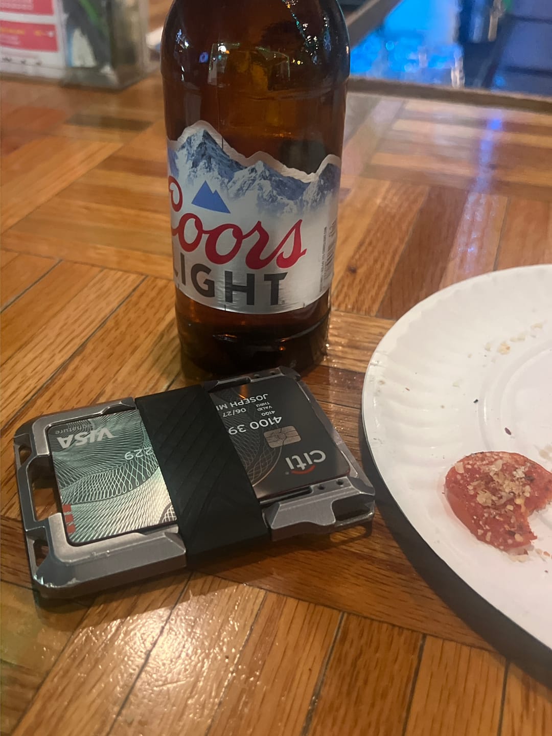 Customer photo review of VERTCIAL WALLET BANDS (M-Series, S1 Stealth Wallet and MC01 Money Clip)