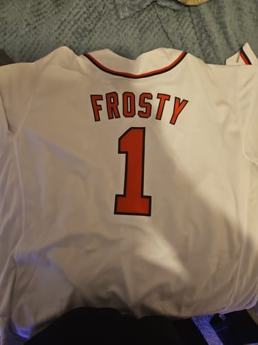 Customer photo review of Custom Mens Personalized Pinstripe Baseball Jersey Team Sport Uniforms