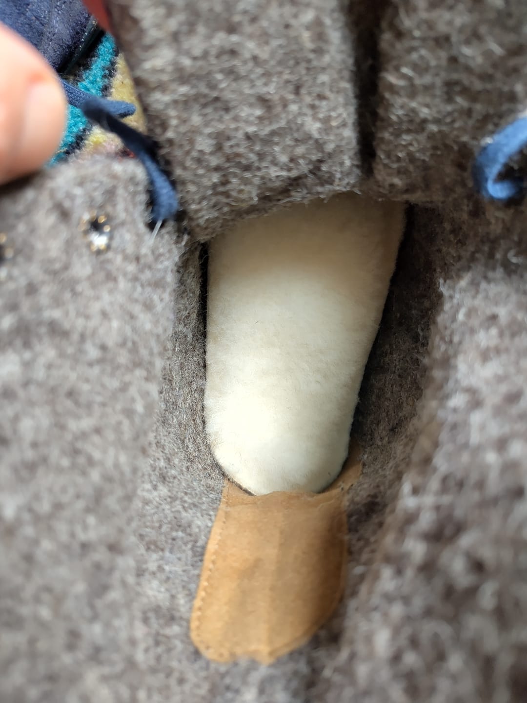 Customer photo review of Kombisohle mit Lammfell