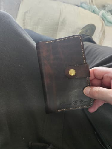 Customer photo review of Leather Field Notes Cover -  Walnut Brown