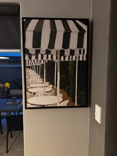 Customer photo review of Saint Tropez Umbrellas III | Framed Canvas Art Print
