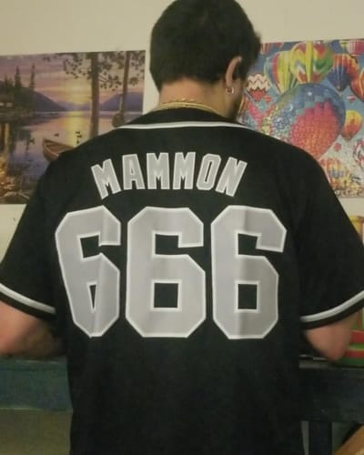 Customer photo review of Custom Mens Personalized Pinstripe Baseball Jersey Team Sport Uniforms