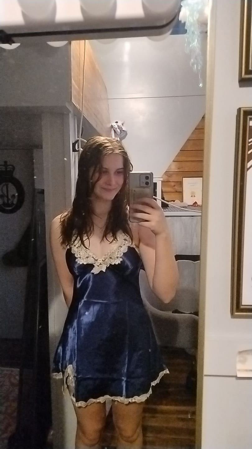 Customer photo review of Satin Sleepwear Pajama Set