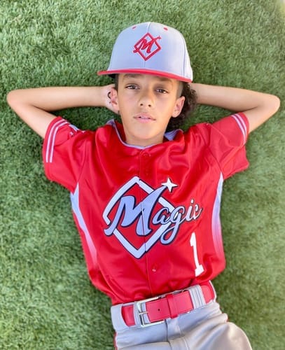Customer photo review of Custom Pinstripe Baseball Jerseys Personalized Button-Down Shirts for Teams
