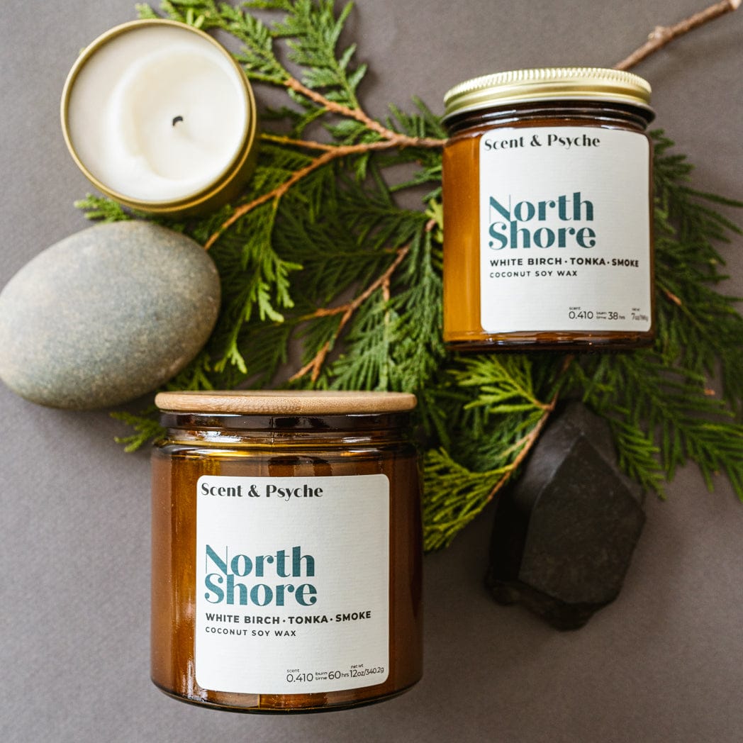 Customer photo review of Northshore Scented Candle - 12oz Amber Jar