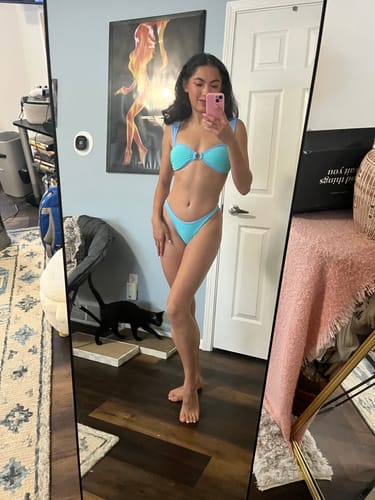 Customer photo review of BRIDGET Peri Princess Bikini Top