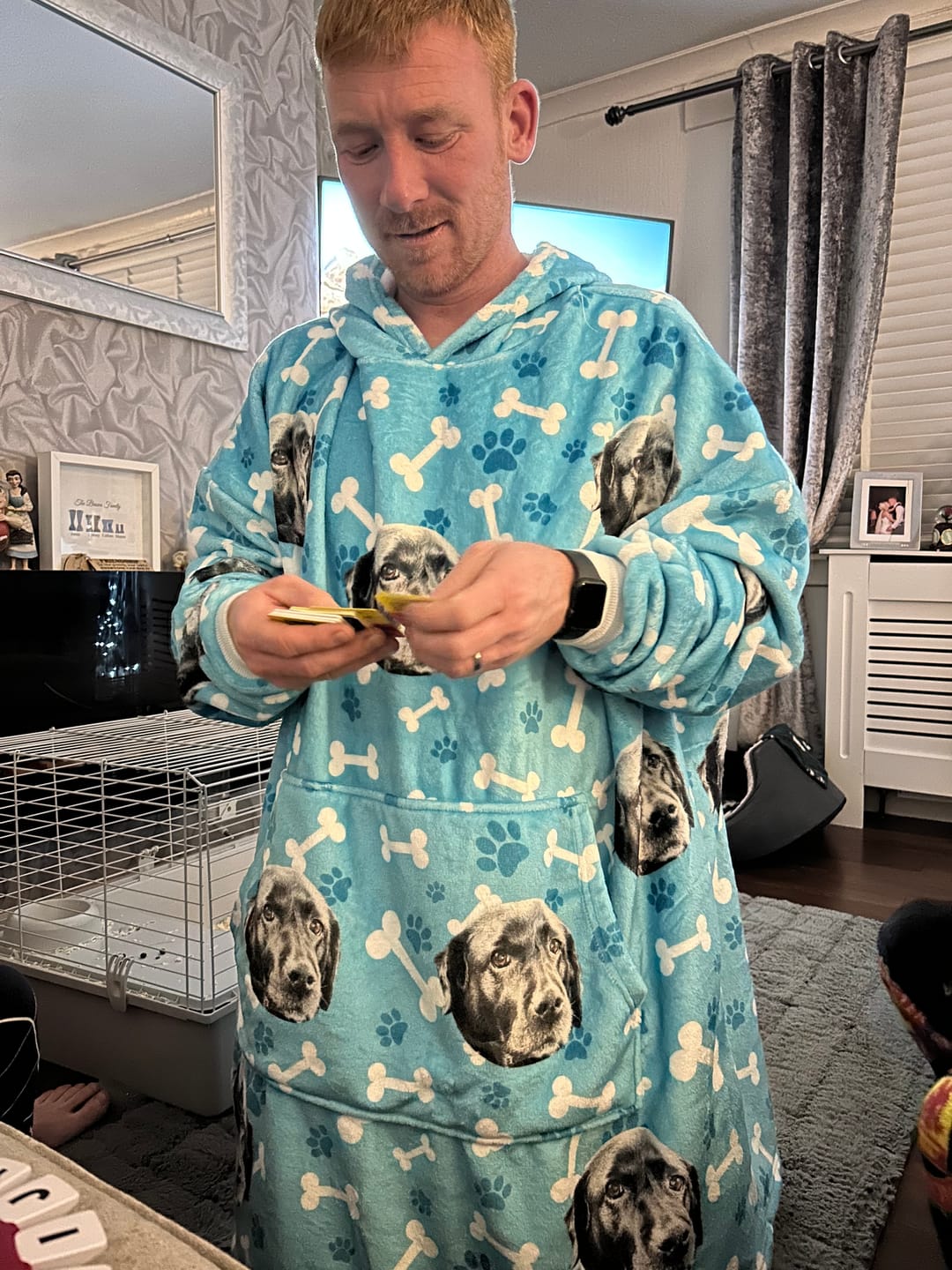 Customer photo review of Custom Dog Hoodie