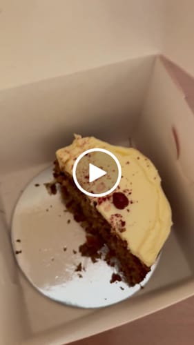 Customer video review of Walnut Carrot Cake