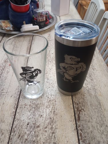 Customer photo review of (6 Pieces) Custom Laser Engraved - 20oz Tumblers