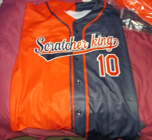 Customer photo review of Custom Light Blue White-Royal Classic Style Authentic Baseball Jersey