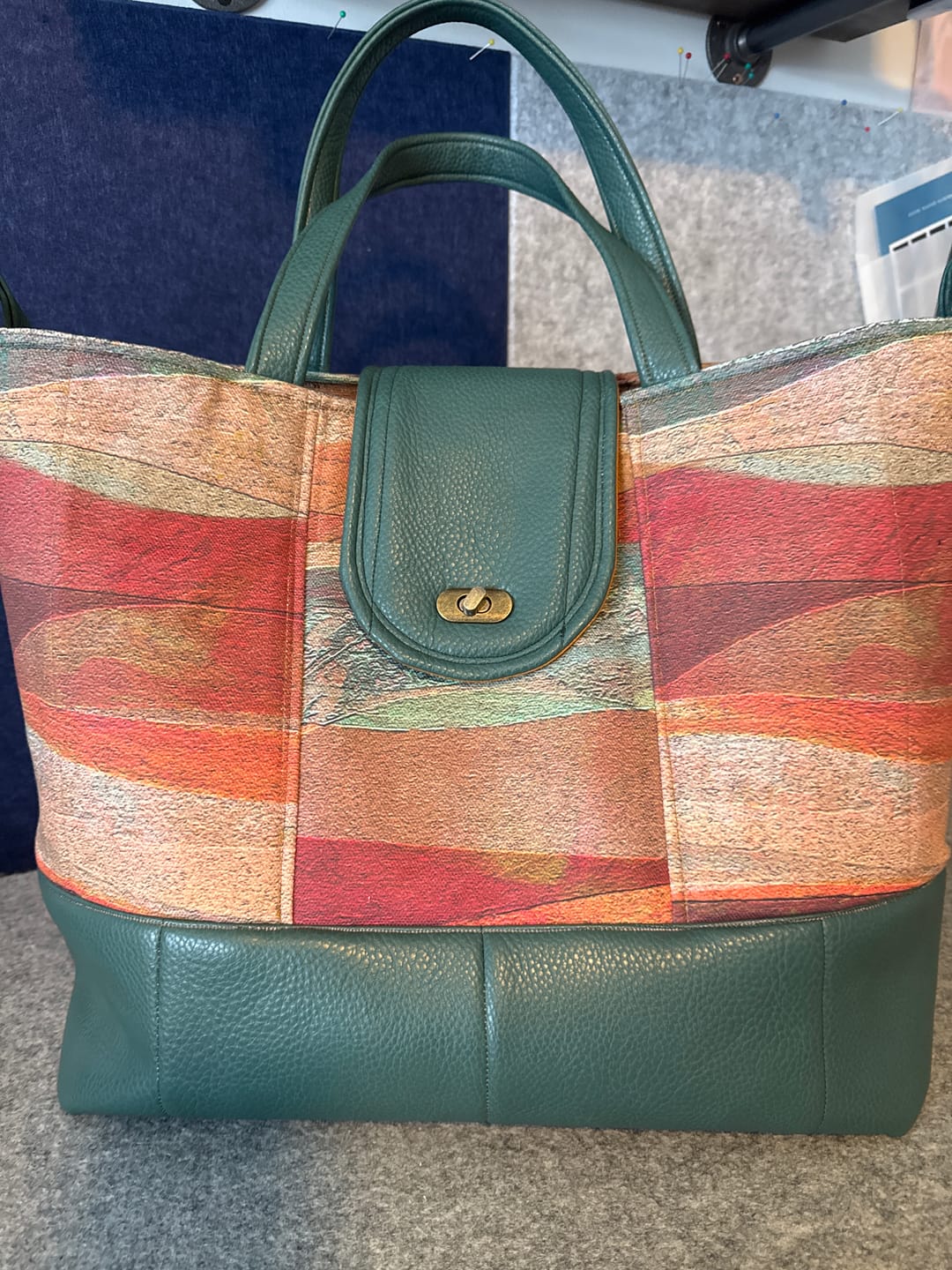 Customer photo review of Jericho Jade - Pebble Faux Leather