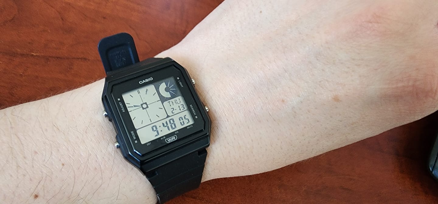 Customer photo review of Reloj Casio Vintage LF-20W-1ADF Twin-Graph Reissue Resina
