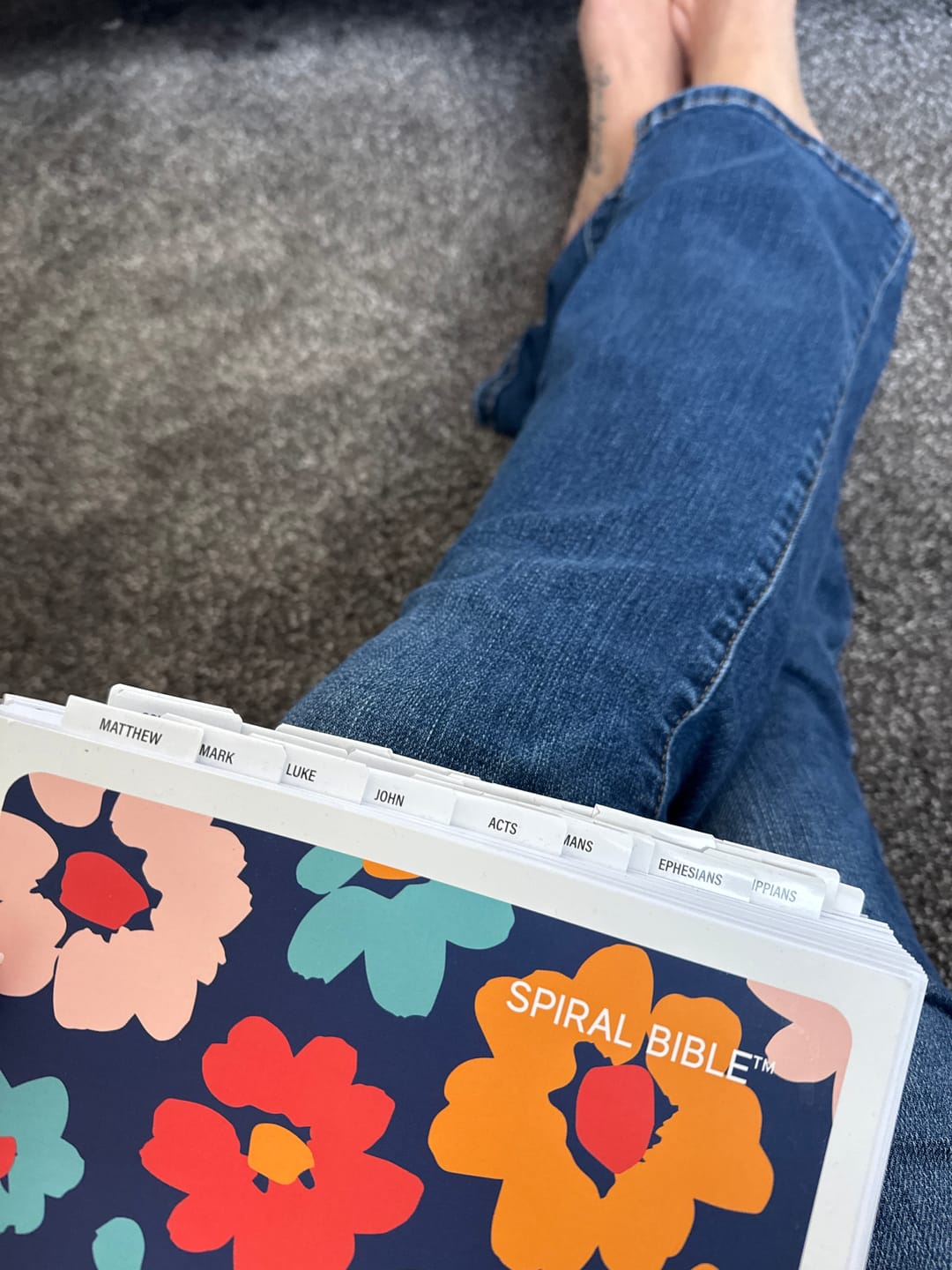 Customer photo review of Spiral Bible™ Transparent Sticky Notes