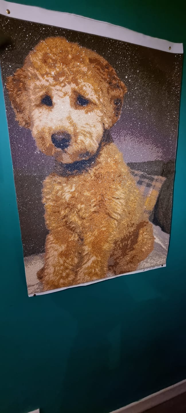 Customer photo review of Personalised Crystal Art Kit