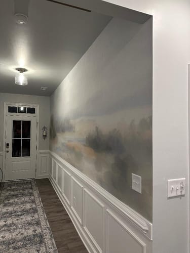 Customer photo review of Sunlit Meadow Wallpaper Mural