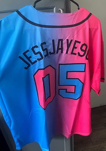 Customer photo review of Custom Black Yellow Classic Style Authentic Baseball Jersey