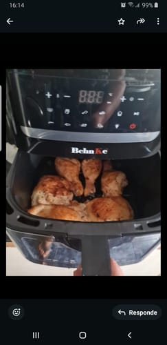 Customer photo review of Freidora de Aire 9.2 Litros Incluye Cesta de Silicona de Regalo