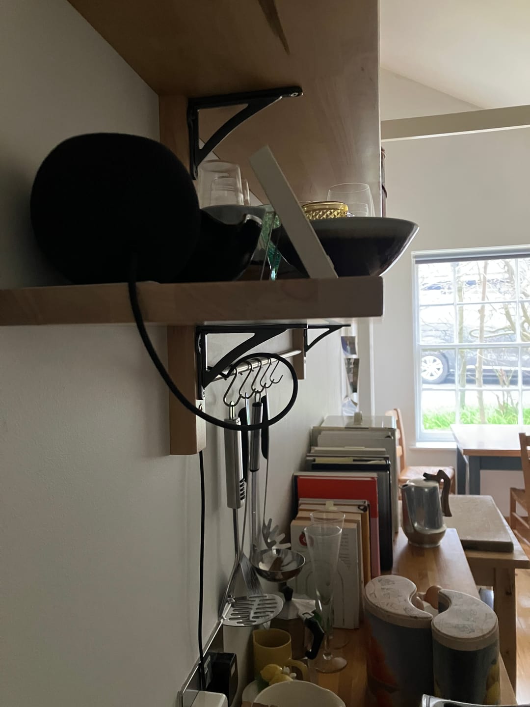 Customer photo review of 4.5 Inch Ironbridge Cast Iron Shelf Bracket