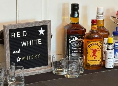 Customer photo review of U.S. Army Engraved Customized Rank Whiskey Glass - Made in USA