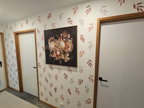 Customer photo review of Floating Leaves Decal Set