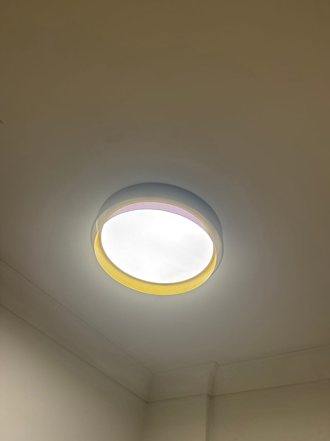 Customer photo review of Modern Dimmable LED Iron Mesh Circular Flush Mount Light