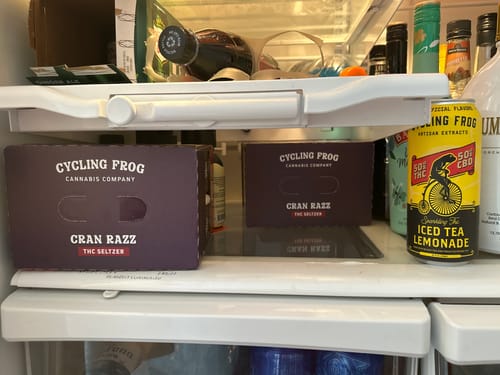 Customer photo review of Cran Razz THC Seltzer, 6pk