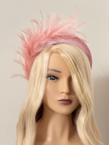 Customer photo review of Velvet Padded 4cm Headband HB035