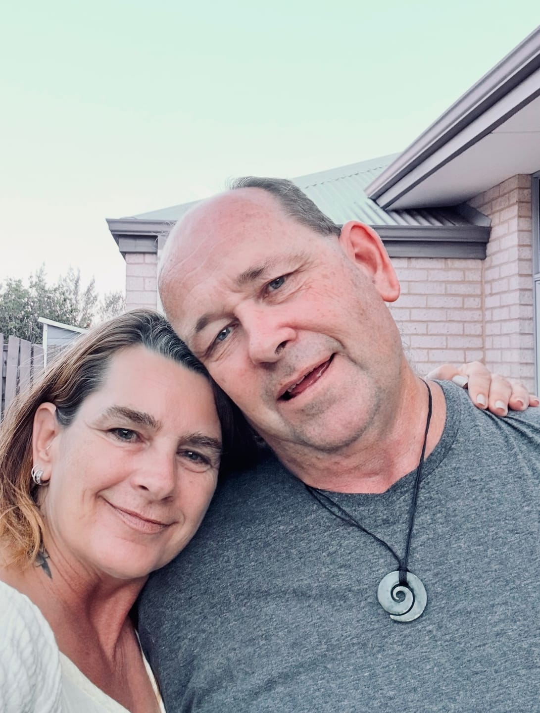 Customer photo review of Genuine NZ Greenstone Open Koru Necklace