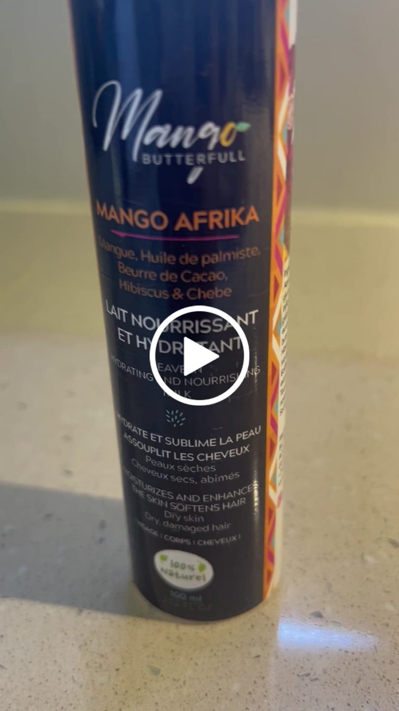 Customer video review of Lait hydratant et nourrissant -  Mango AFRIKA