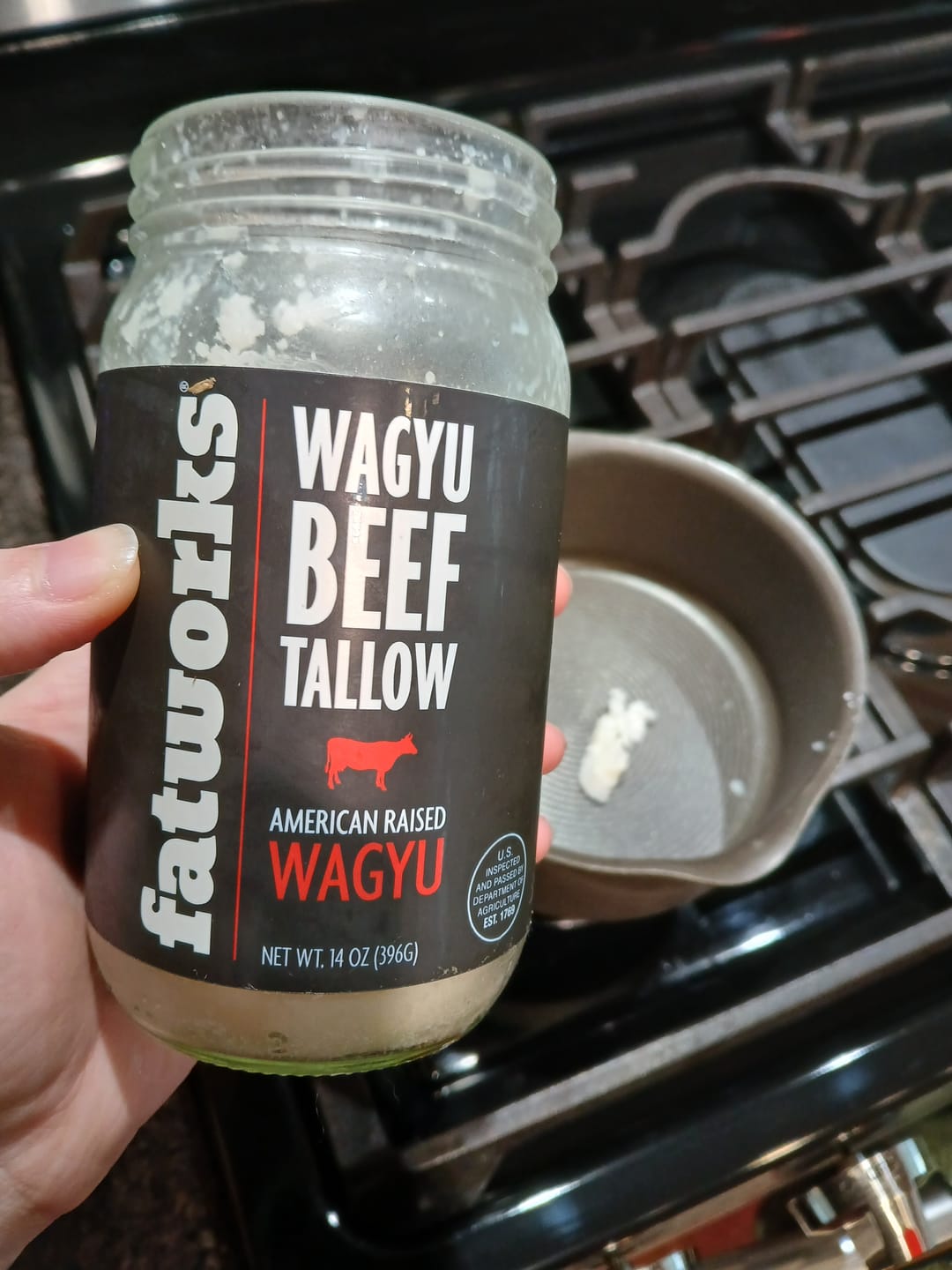 Customer photo review of American Wagyu Tallow 14 oz