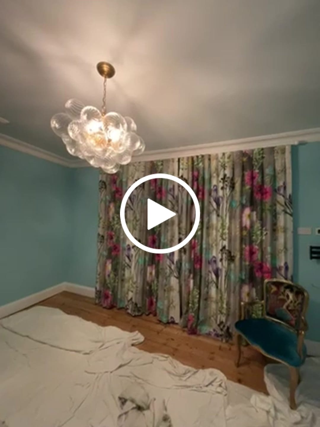 Customer video review of Modern Cluster Glass Globe Bubble Chandelier