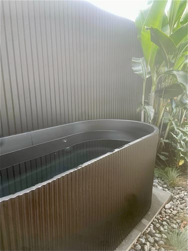 Customer photo review of Nordhaus Ice Bath - WIFI - Matte Black - Fluted