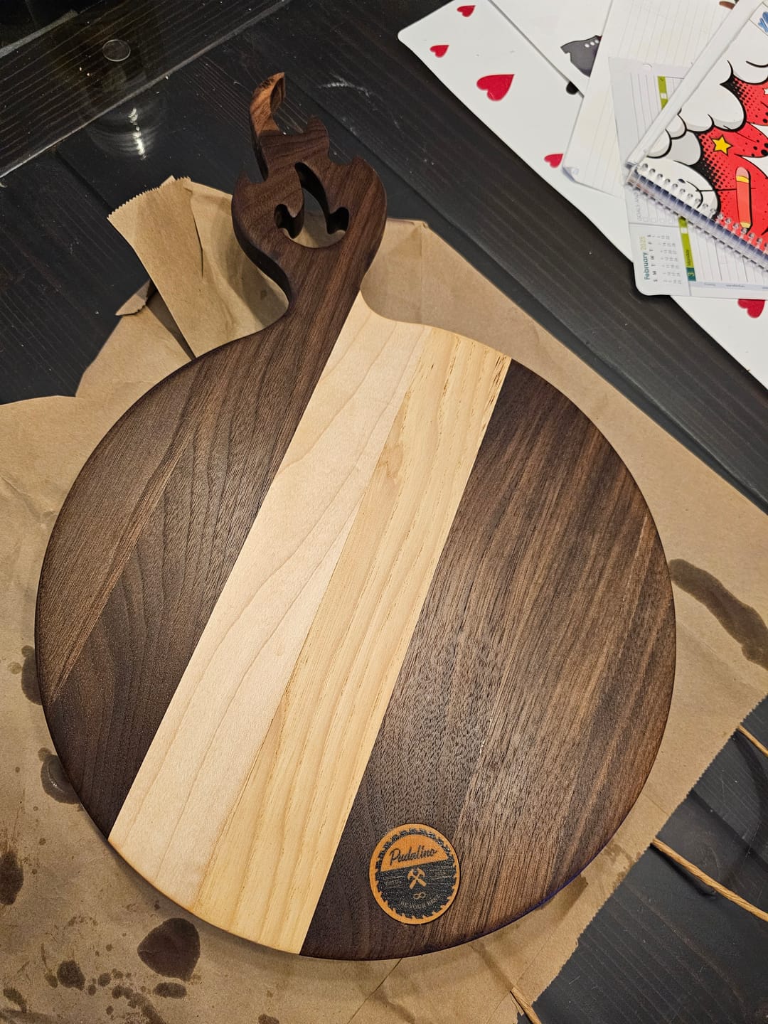 Customer photo review of Flame Style 2 Handle Acrylic Router Template