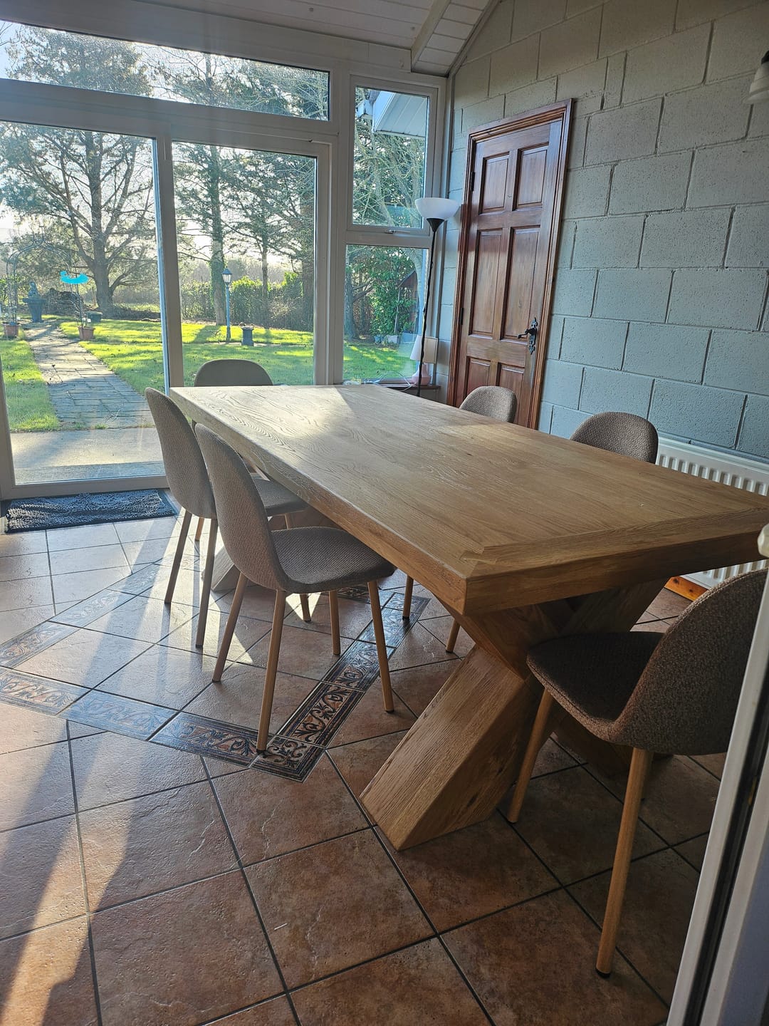 Customer photo review of Maximus Oak 2.3m Dining Table