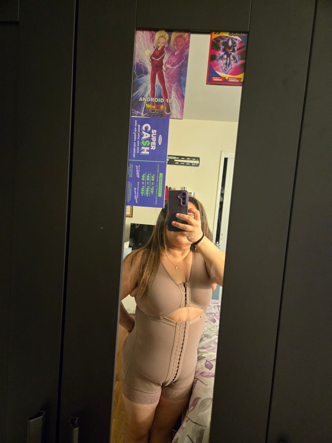 Customer photo review of Sculpting Faja with Hooks & Built-In Bra NS086
